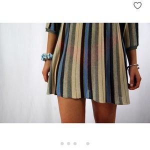 90s angelic sparkle stripe knit mini dress